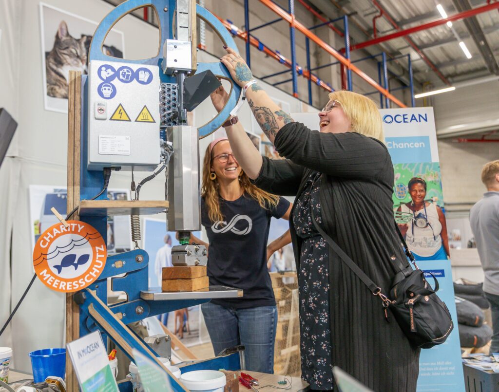 demonstrating how corporate partnership for ocean protection is coming alive at TRIXIE annual fair